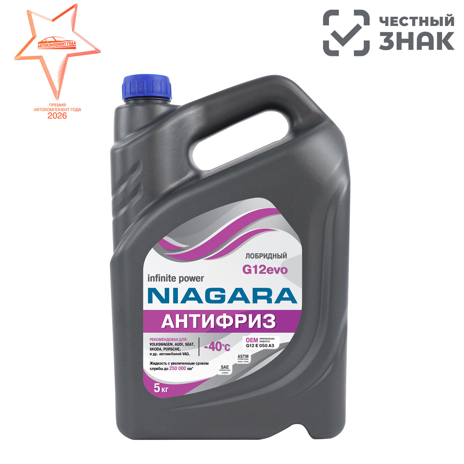 Антифриз NIAGARA G12evo-40 (5 кг)